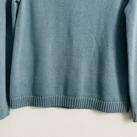 J. Jill Women's Sweater Blue thick knit pullover size S Winter warm blouse - Picture 6 of 8